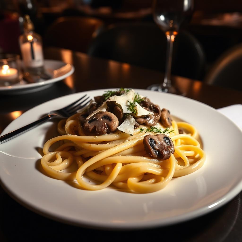 Tagliatelle aux champignons
